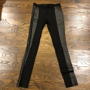 Club monaco side faux leather leggings